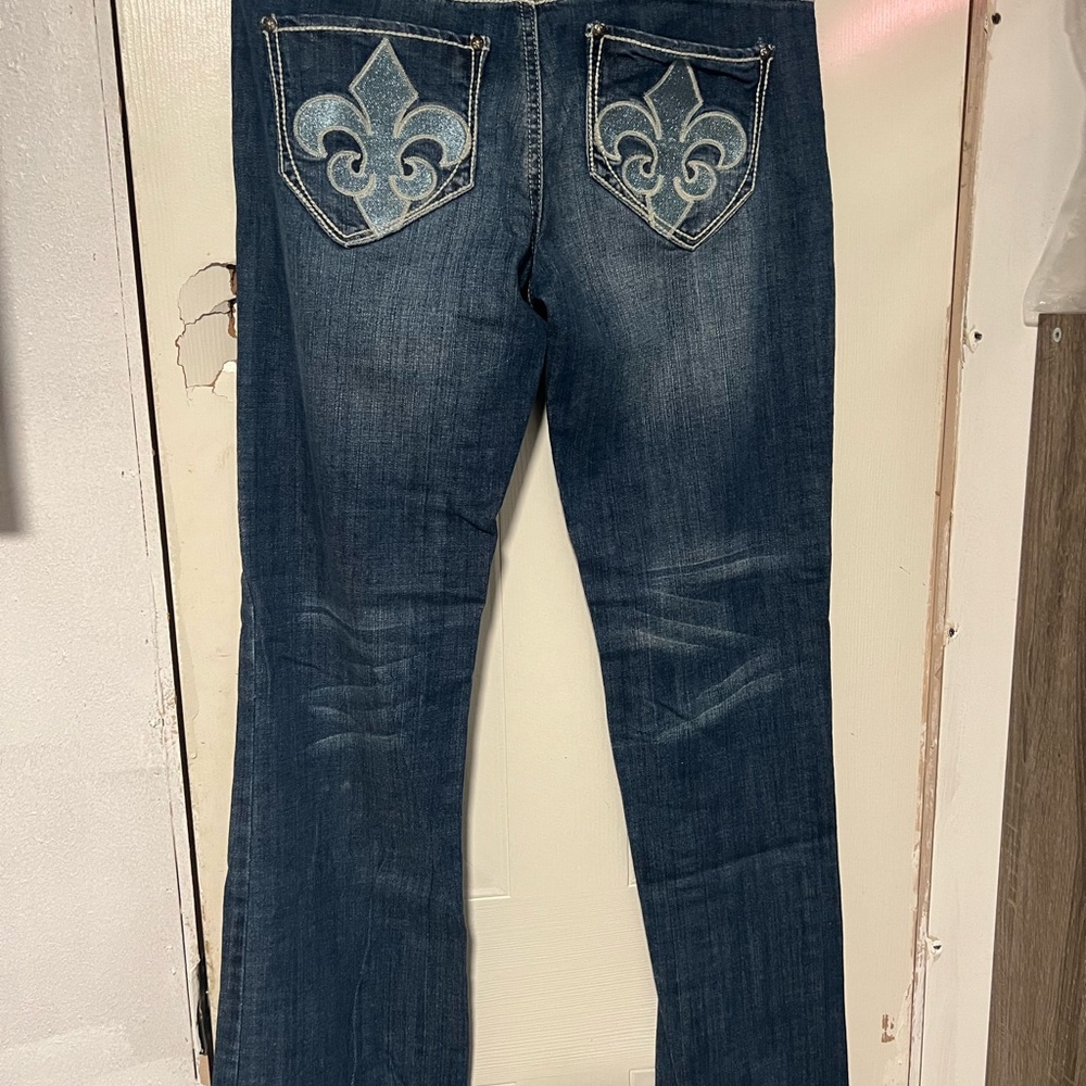 Elegant Dark Blue Boot Cut Women's Jeans